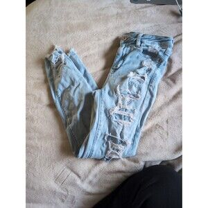 American eagle distressed jeans size 8 short next level stretch
